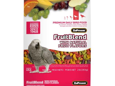 ZuPreem FruitBlend Bird Food Parrots & Conures 1ea 2 lb Online Hot Sale