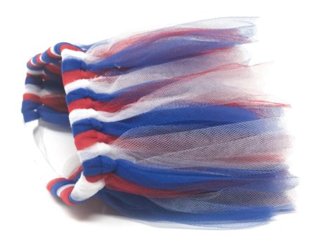 Red White Blue 4th Of July Dog Tutu Skirt (XS) Supply