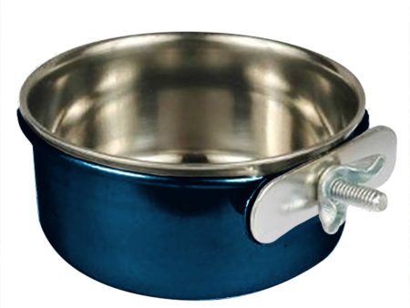 A and E Cages Coop Cup with Ring and Bolt Blue 10oz For Cheap