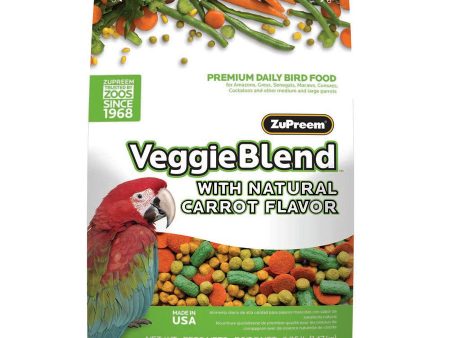 ZuPreem VeggieBlend Bird Food Parrots & Conures 1ea 3.25 lb Online Sale