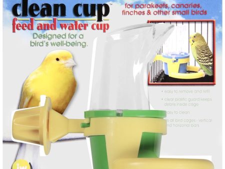 JW Pet Clean Cup Bird Feed and Water Cup Assorted 1ea SM, 2 oz Online