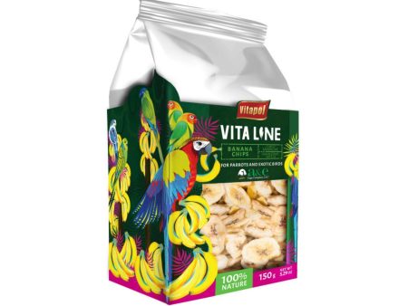 A & E Cages Vitapol Vita Line Banana Chips for Parrots & Exotic Birds 1ea SM MD For Discount