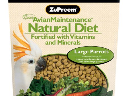 ZuPreem Natural Bird Food Large Parrots 1ea 3 lb Supply