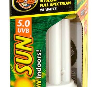 Zoo Med Avian Sun 5.0 UVB Compact Fluorescent Lamp White 1ea Online Hot Sale