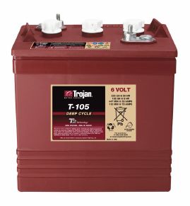 Trojan Battery 6V 225Ah Flooded - T-105 Plus Fashion