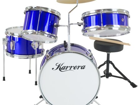 Karrera Children s 4pc Drum Kit - Blue on Sale