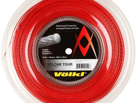 Völkl Cyclone Tour 200m Reel Tennis Racquet Strings 18g   1.20mm - Red Discount