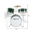 Karrera Children s 4pc Drumkit - Green Fashion