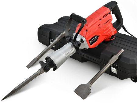 Baumr-AG 2300W Pro-Grade Electric Demolition Jackhammer, with 3 Bonus Chisels, Carry Case For Cheap