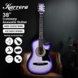 Karrera 38in Pro Cutaway Acoustic Guitar with guitar bag - Purple Burst Online Sale