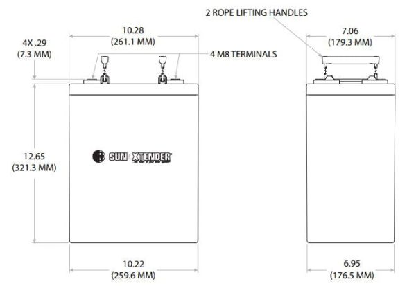 Sun Xtender Battery 915AH 2V Sealed AGM - PVX-9150T Discount