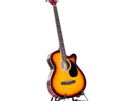 Karrera 43in Acoustic Bass Guitar Sunburst Online