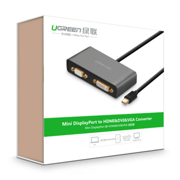 UGREEN 3-in-1 Mini DisplayPort to HDMI&VGA&DVI converter - black (10440) Online