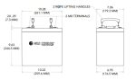 Sun Xtender Battery 224AH 6V Sealed AGM - PVX-2240T Online now