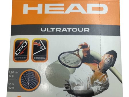 HEAD Ultratour 17g 1.20mm Tennis Racquet String 12m Durability Control Grey New Online Hot Sale