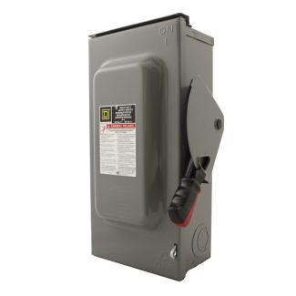 Square D 60A DC Disconnect Safety Switch 600V Non-Fusible 3-pole, 3-wire, Nema 3R enclosure. - HU362RB Sale