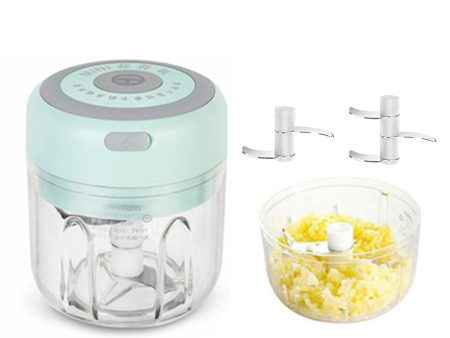 250ML Electric Garlic Food Chopper Vegetable Chopper Grinder Blender Crusher+100ML Cup Cheap