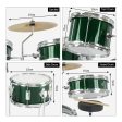 Karrera Children s 4pc Drumkit - Green Fashion