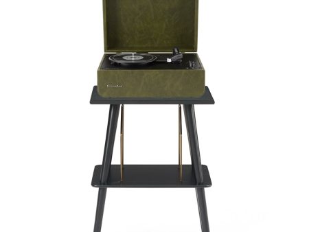 Crosley Mercury Turntable - Green + Crosley Entertainment Stand Bundle Fashion