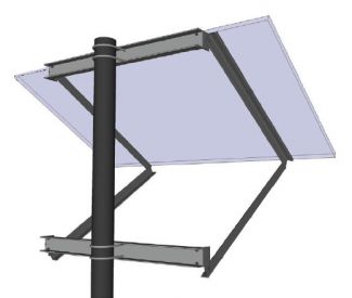 General Specialties Side-Of-Pole Solar Mount for 1X 60-Cell Panel - SOP-X-C Online now