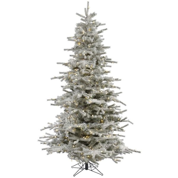 Artificial Tree : Flocked Sierra Tree Supply