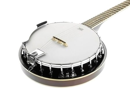 Karrera 6 String Resonator Banjo -  Brown For Cheap