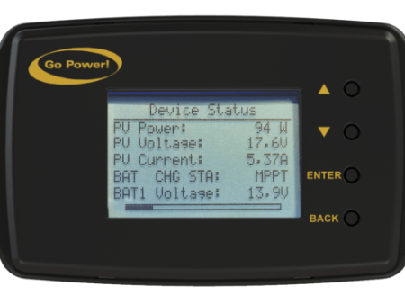 Go Power! Bluetooth Enabled MPPT Remote - GP-RVC-R For Sale