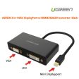 UGREEN 3-in-1 Mini DisplayPort to HDMI&VGA&DVI converter - black (10440) Online