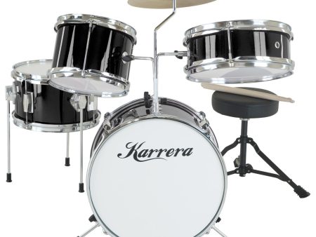 Karrera Children s 4pc Drum Kit - Black Online