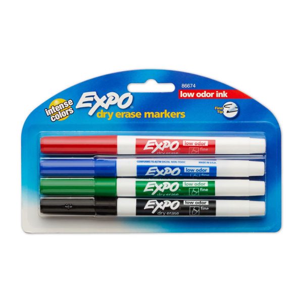 EXPO White Board Marker Fne Assorted Pack 4 Box of 6 Sale