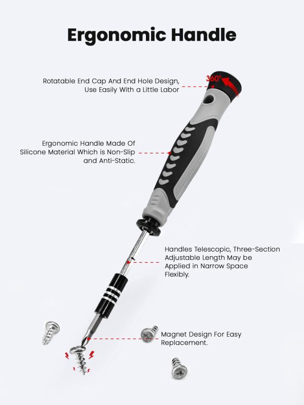 KAIWEETS S20 Screwdriver Set 130-in-1 Magnetic Precision Screwdriver Magnetic Sale