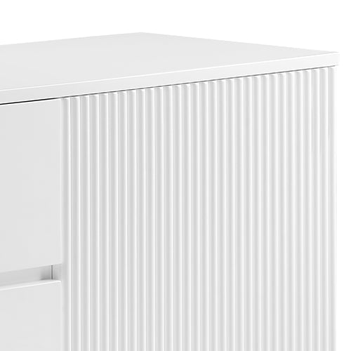 Buffet Ceramic Table Top MDF Cabinet Storage Stainless Steel In White Hot on Sale