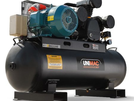 UNIMAC 115PSI 150L 7.5kW Industrial Electric Air Compressor, 15A Plug Fashion