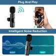 Hridz K9 Wireless Rechargeable 2 in 1 Lightning Microphone For Lightning Port Devices Recording Interview Online Sale