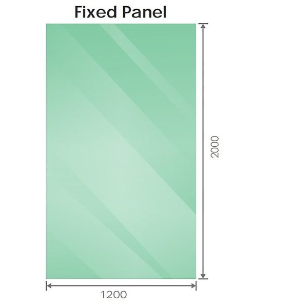 120x120cm Corner Frameless Shower Screen with Chrome Brackets and Brass Hinges, Square Double Pull Handle For Sale