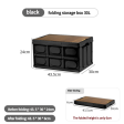 43.5*30*24 cm Collapsible Black Outdoor Storage Box | Large Capacity, Foldable to 6cm, Durable Design Sale