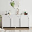 Dome White 3 Doors Sideboard For Sale