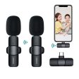 Hridz K9 Wireless Rechargeable 2 in 1 Type-C Microphone For Podcast Recording Interview Online