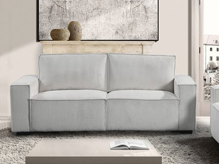 Reno 3 Seater Sofa Grey Colour Fabric Upholstery Wooden Structure Knock Down Feature In Back & Arms Online