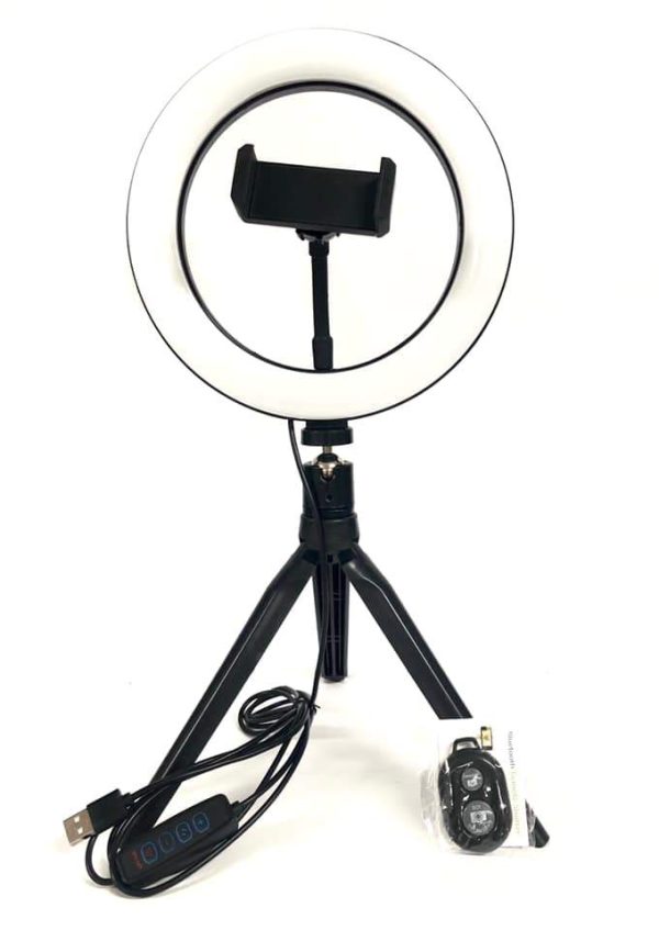 LED Studio Ring Light with Stand and Phone Holder 20cm Discount