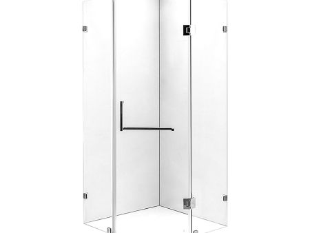 900 x 900mm Frameless 10mm Glass Shower Screen By Della Francesca Supply