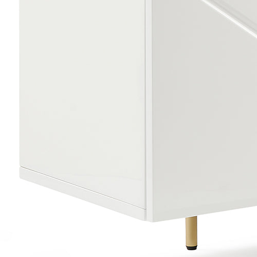 Buffet Sideboard Colour Ceramic Top MDF in Glossy White Gold Colour For Cheap