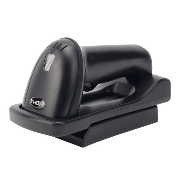 YHDAA YHD-5800DB 2D Wireless Bluetooth Barcode   QR Code Scanner with Stand (Black) Fashion