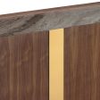 Buffet MDF Melamine Interior Storage In Dark Walnut colour For Cheap