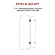 900 x 1450mm Frameless Bath Panel 10mm Glass Shower Screen By Della Francesca on Sale