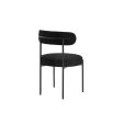 Amia Set of 2 Dining Chair in Black Fashion