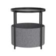 Round Side Table Bedside Storage Basket Cheap