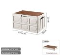 Collapsible White Outdoor Storage Box | Large Capacity, Foldable to 6cm, Durable Design For Discount