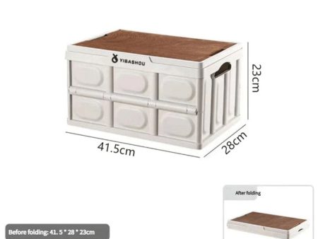 Collapsible White Outdoor Storage Box | Large Capacity, Foldable to 6cm, Durable Design For Discount