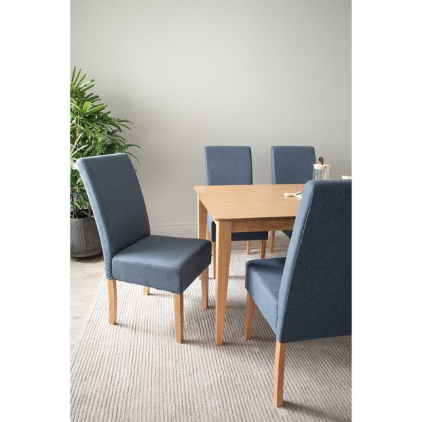 ALLEGRO Dining Table + 6x MESI Dining Chair - 7 Piece Dining Set - Natural Online Sale